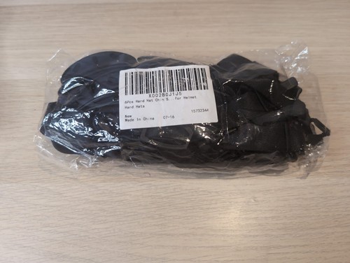6pc hard hat chin - hard, straps